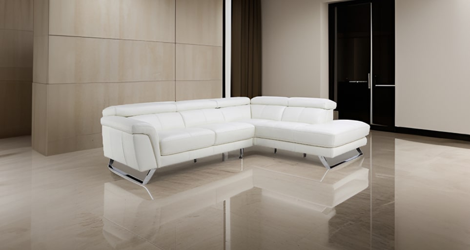 Sleek sofa bed, blending functionality with design at Estre.