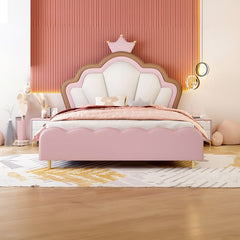 Scallop Delight Kids Bed - Unique Shell-Inspired Design for Boys & Girls, Sturdy Wood, Cozy & Imaginative Sleep