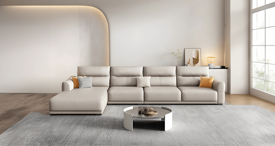 Modern sofa set designs by Estre, where form meets function.