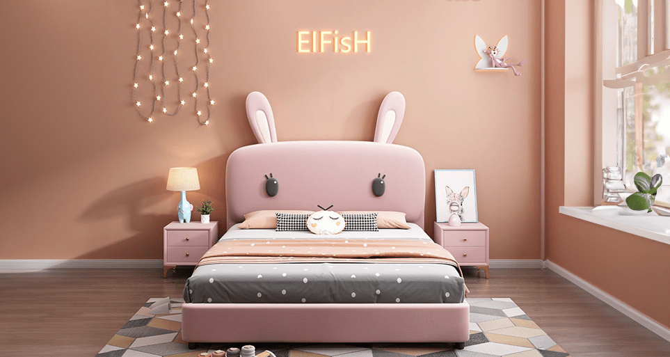 Estre's kids beds with storage, where dreams and toys coexist.