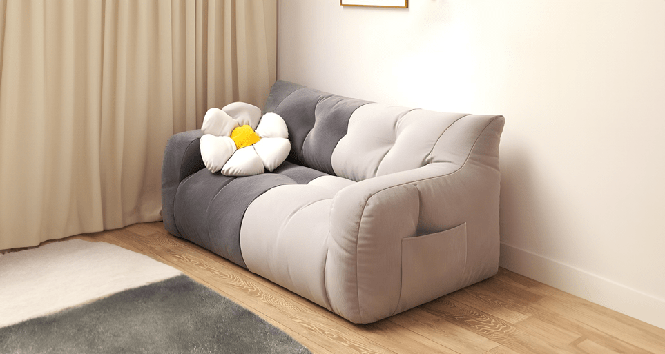 Plush bean bag chairs by Estre, adding cozy vibes to Bangalore homes