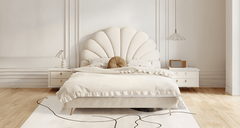 Estre Gelso Customizable Upholstered Bed - Contemporary Elegance with/without Storage Functionality