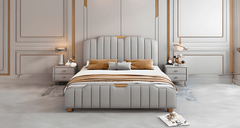 Majestic king size bed, expansive luxury offered by Estre.