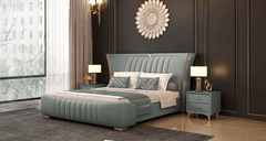 Estre Fiaba Customizable Upholstered Bed with Optional Storage - Enchanting and Elegant Design