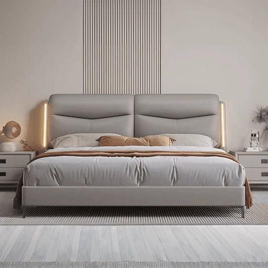 Estre Eleganza Customizable Upholstered Bed with Optional Storage - Luxurious and Sophisticated Design