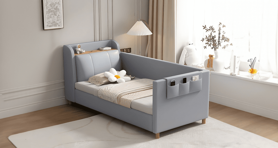 Estre's kids beds with storage, combining playfulness and practicality.