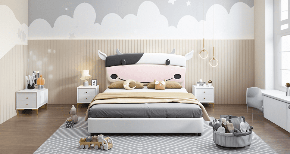 Estre's kids single bed, perfect for growing dreams.