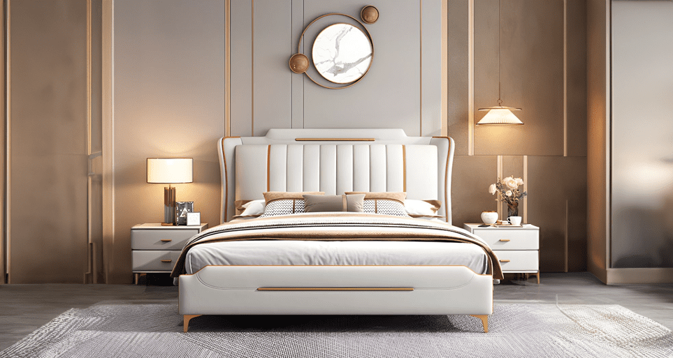 Estre's modern bed design, redefining elegance in sleeping spaces.
