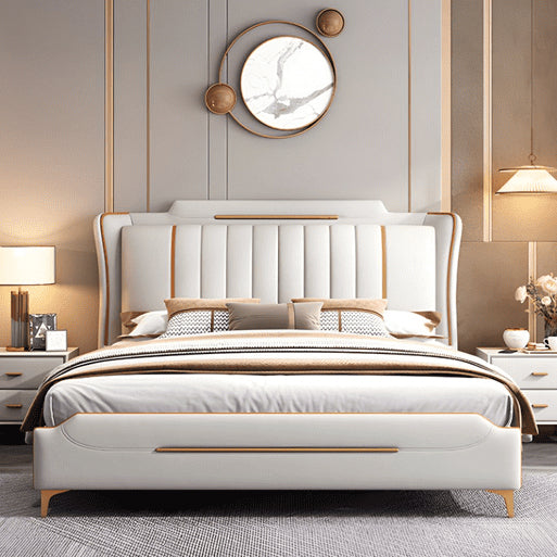 Estre Manao Customizable Upholstered Bed with Optional Storage - Contemporary and Versatile Design