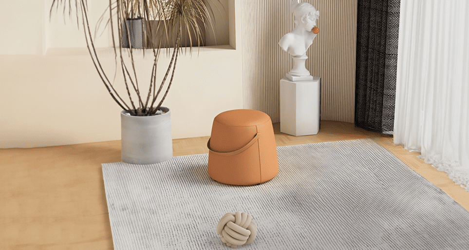 Elegant pouffe selections, chic and versatile at Estre.