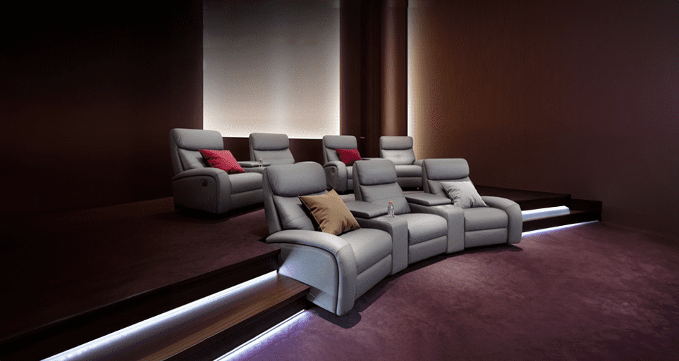 Home theater recliner chair by Estre, for the ultimate comfort during movie nights.