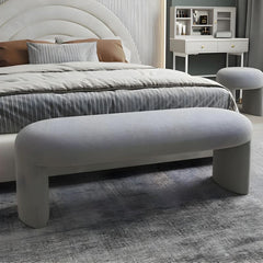 Aspen Upholster Bench with Natural Finish and Sturdy Construction - Cozy Seating for Any Space