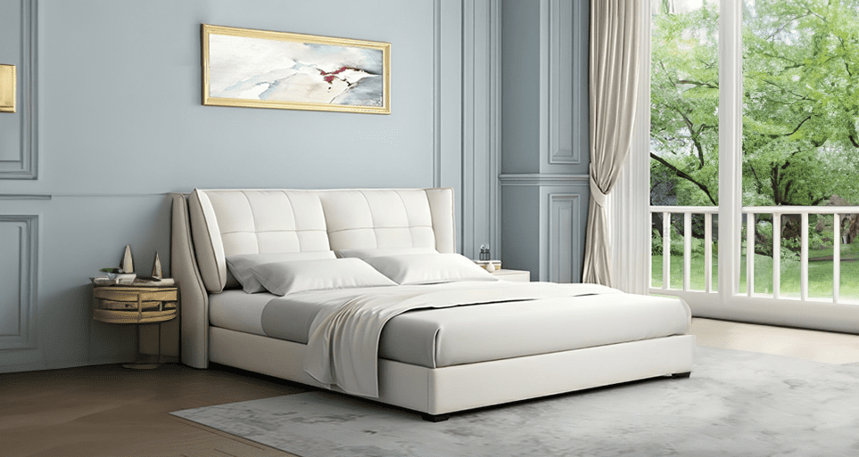 Minimalist floor bed, fostering simplicity and serenity by Estre.