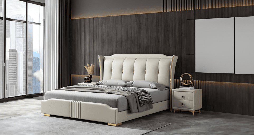 Perfectly sized single bed, tailored for comfort by Estre Furniture.