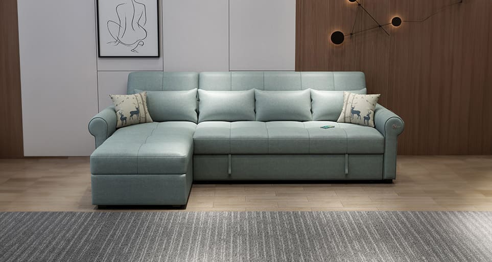 Estre's sofa cum bed with storage, maximizing space in Bangalore homes