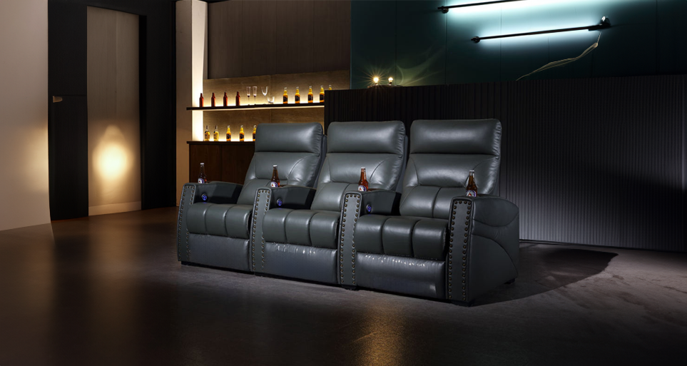 Superior comfort recliner, a signature piece from Estre's custom-made furniture store.