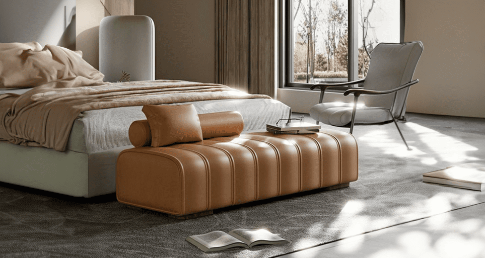 Elegant bench couch, seamlessly blending with Bangalore's modern decor