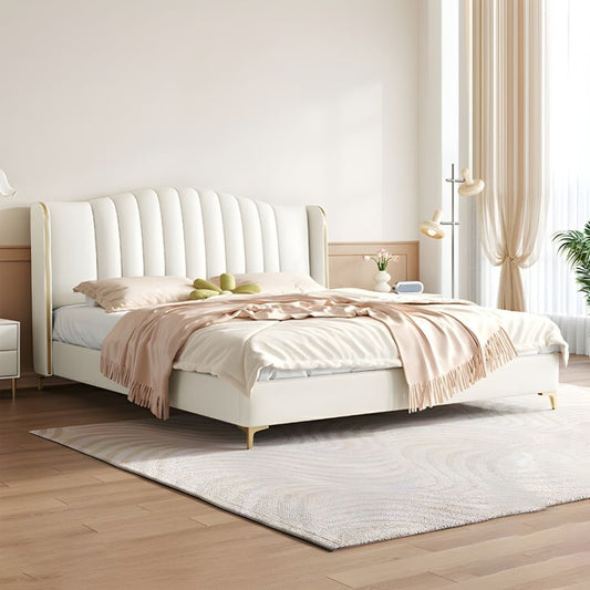 Estre Ebrid Customizable Upholstered Bed with Optional Storage - Modern and Elegant Design