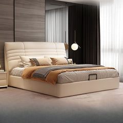 Estre Roch Customizable Upholstered Bed - Timeless Design with Built-in Optional Storage Features