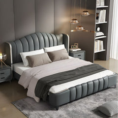 Estre Ebrid Customizable Upholstered Bed with Optional Storage - Modern and Elegant Design