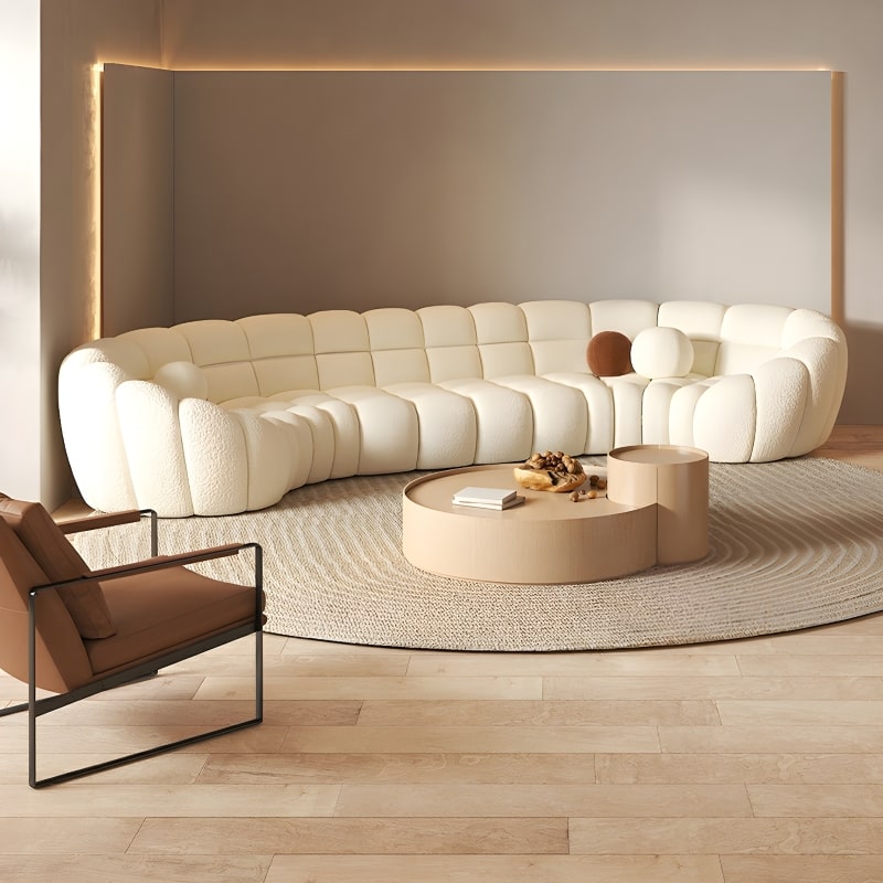 Falsasquadra Premium Sofa - Customizable Luxury, Unique Design for Sophisticated Interiors