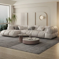 Leather Sofa Duilio | Low Seating & Simple Elegance -Customizable (Direct From Factory)