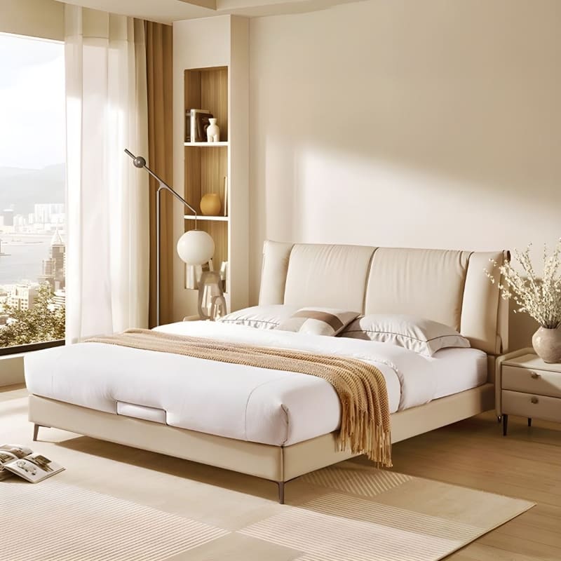 Estre Ethiya Customizable Upholstered Bed with Optional Storage - Contemporary and Stylish Design