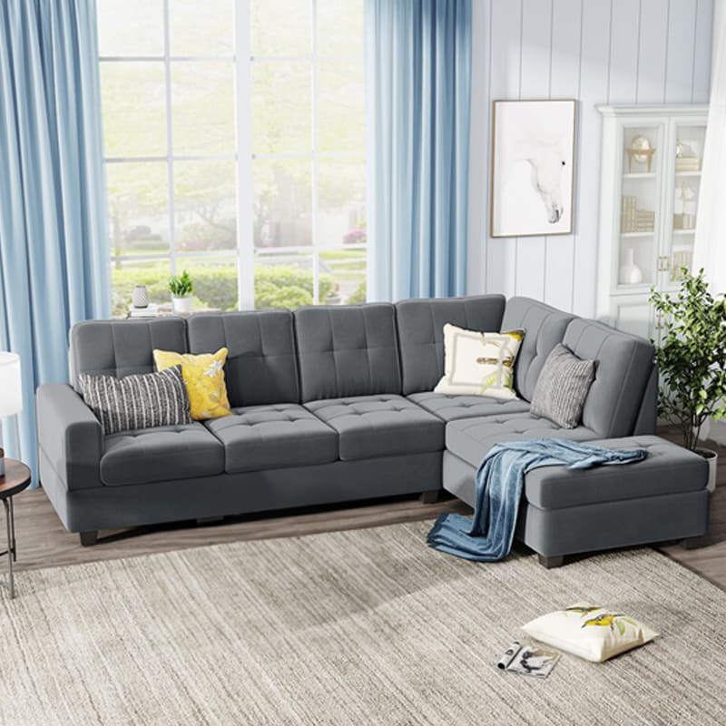 Razzle Corner Sofa With Ottoman- Direct From Factory (Customizable)