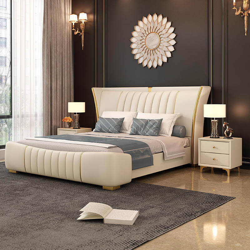 Estre Fiaba Customizable Upholstered Bed with Optional Storage - Enchanting and Elegant Design