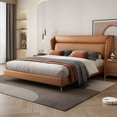 Estre Illetto Customizable Upholstered Bed with Optional Storage - Elegant and Modern Design