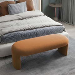 Aspen Upholster Bench with Natural Finish and Sturdy Construction - Cozy Seating for Any Space