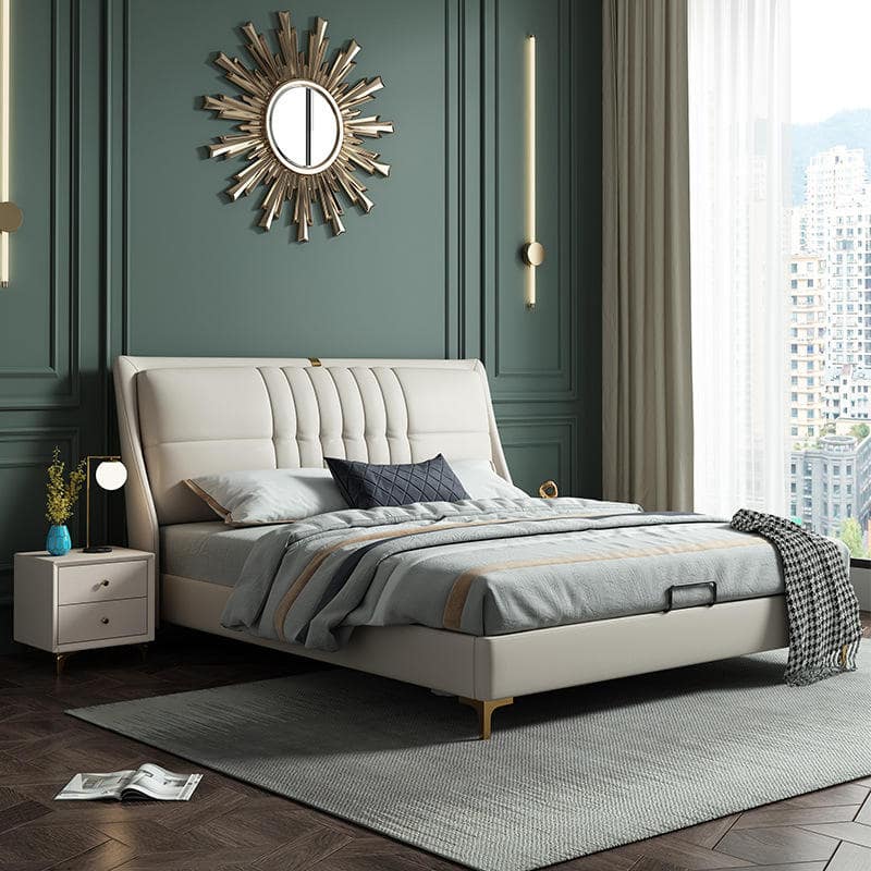 Estre Savoy Customizable Upholstered Bed with Optional Storage - Elegant and Timeless Design