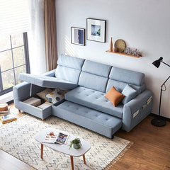 Estre Fresco Customizable Sofa cum Bed - Contemporary and Functional Convertible