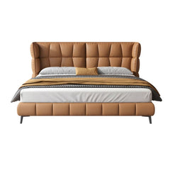 Estre Linfa Customizable Upholstered Bed with Optional Storage - Sleek and Contemporary Design
