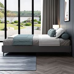 Estre Lismore Customizable Upholstered Bed with Optional Storage - Elegant and Functional Design