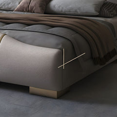 Estre Lennox Customizable Upholstered Bed with Optional Storage - Sleek and Stylish Design