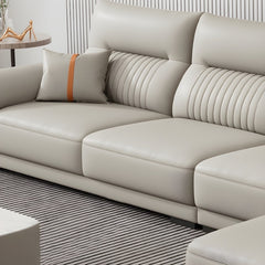 Premium Leather Sofa Grimaldo  - Customizable Elegance, Contemporary Design for Luxurious Comfort