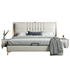 Estre Savoy Customizable Upholstered Bed with Optional Storage - Elegant and Timeless Design