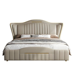 Estre Ilara Customizable Upholstered Bed - Elegant Craftsmanship with Optional Storage Space