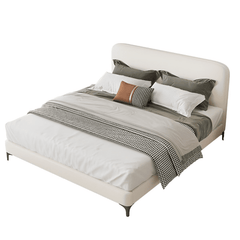 Estre Bretton Customizable Upholstered Bed - Contemporary Style with Optional Storage Functionality