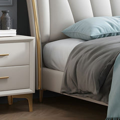 Estre Splin Customizable Upholstered Bed with Optional Storage - Elegant and Comfortable Design