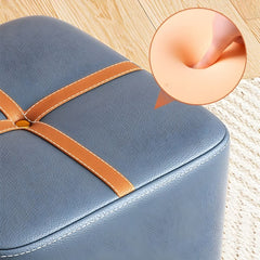 Customizable Naive Pouffe - Spacious Ottoman Seat for Living Room Elegance