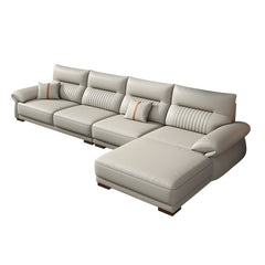 Premium Leather Sofa Grimaldo  - Customizable Elegance, Contemporary Design for Luxurious Comfort