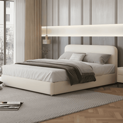 Estre Bretton Customizable Upholstered Bed - Contemporary Style with Optional Storage Functionality