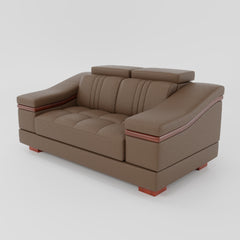 Leather Sofa Rossato | Adjustable Headrest & Wooden Panel Armrests | Premium Design with Console Options: Speakers, Storage, & Cup Holders | Direct from Factory