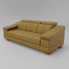 Leather Sofa Rossato | Adjustable Headrest & Wooden Panel Armrests | Premium Design with Console Options: Speakers, Storage, & Cup Holders | Direct from Factory