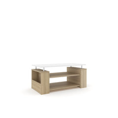 ESTRE Sage Coffee Table In Urban Teak With Frosty White Colour