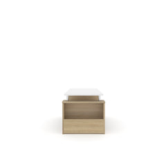 ESTRE Sage Coffee Table In Urban Teak With Frosty White Colour