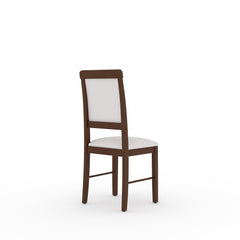 ESTRE Huckleberry Set of 2 Dining Chair with Cushioned Fabric base & back in walnut color