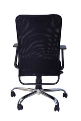 Estre Office Chair Mavis Black Medium Back with Mesh